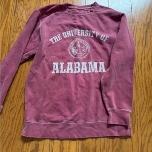 Comfort Colors Pink Crewneck The University of Alabama Bama Small S Sweatshirt